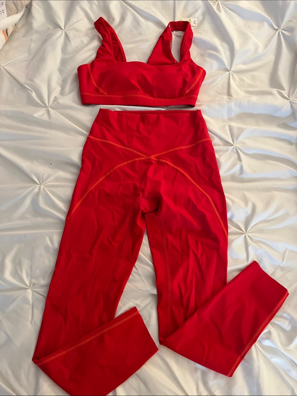 aerie Red OFFLINE High-Rise 7/8 Leggings
